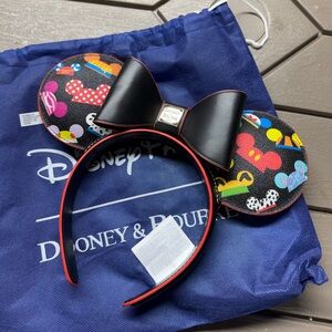 Dooney & Bourke Kids Mouse Ears Headband - Black with Multicolor Accents